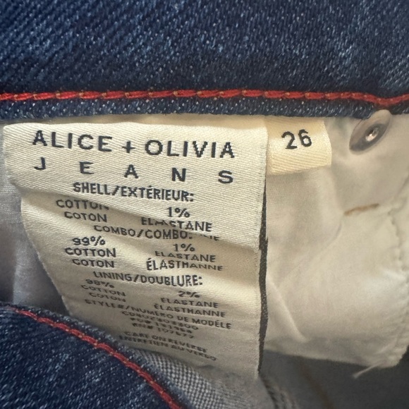 Two Tone Alice + Olivia Jeans Rye Two Tone Denim Skirt NWOT - Picture 10 of 11